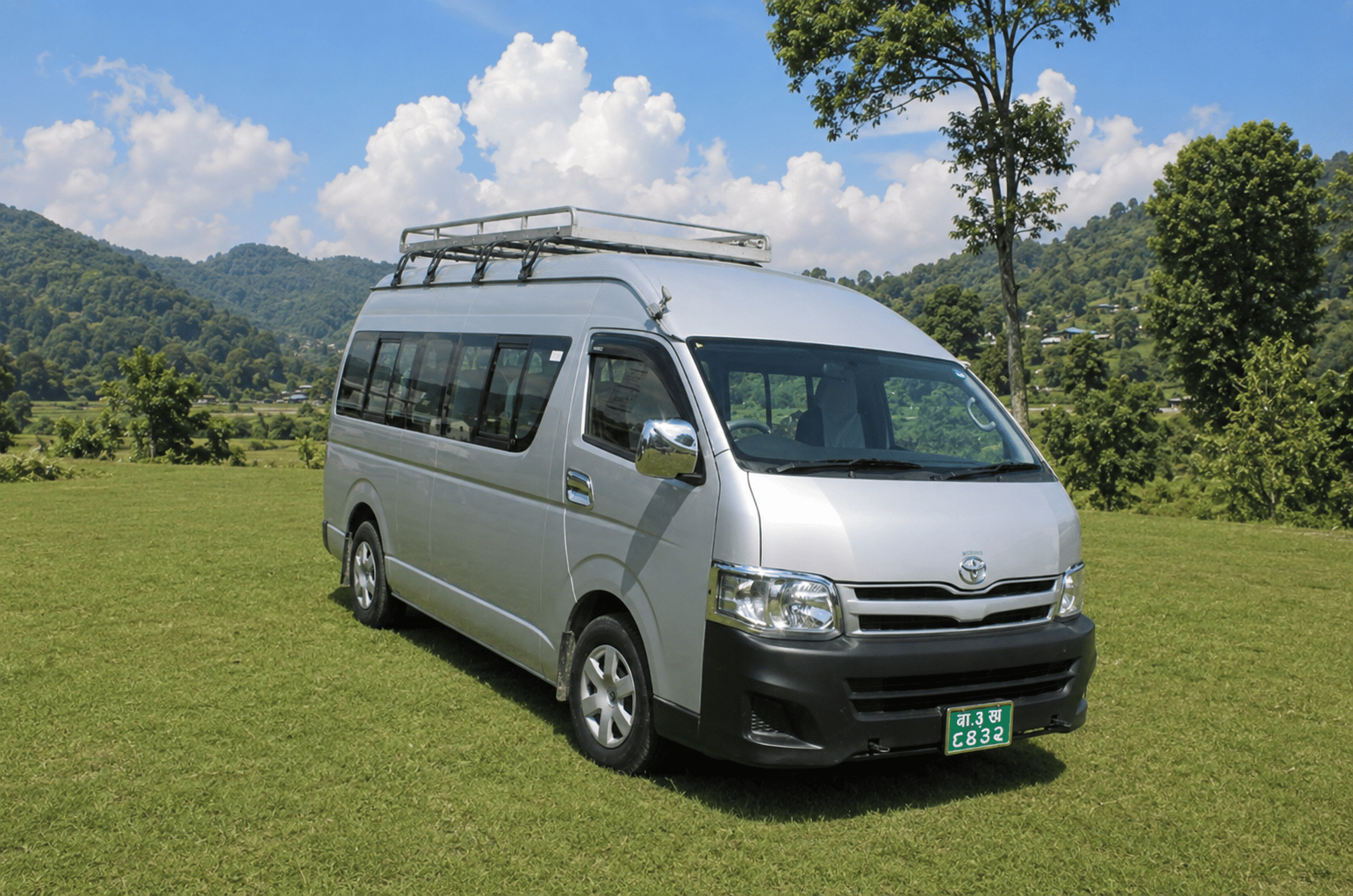 Toyota Hiace Van / Minibus available for vehicle rental in Nepal